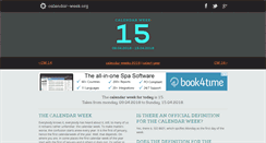 Desktop Screenshot of calendar-week.org