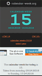 Mobile Screenshot of calendar-week.org